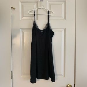Black Lace Slip Dress